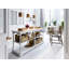 Console en bois massif 63 po Makan