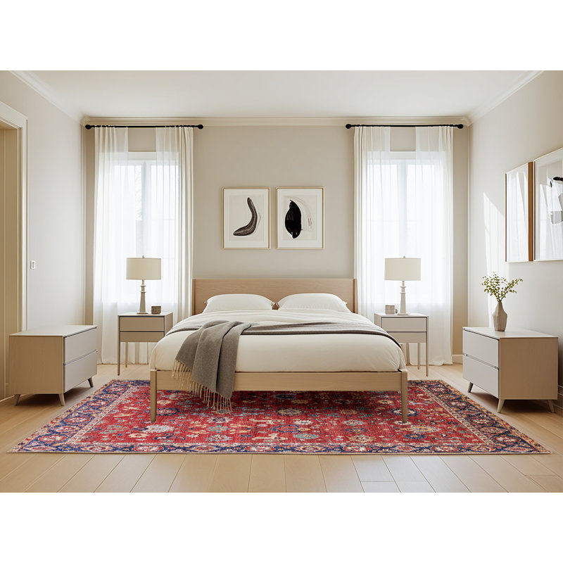 Tapis oriental rouge Haigler, Rectangle 5 pi x 8 pi