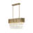 7-Light Gold Chandelier With Crystal Accents
