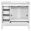 Meuble-lavabo 36 po avec lavabo en céramique, armoire de rangement abondante, 2 portes à fermeture en douceur et 5 tiroirs