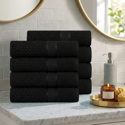Collection de serviettes essuie-mains texturés 100% coton Hode