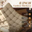 Très grand fauteuil à bascule Papasan avec coussin pour le salon, la chambre à coucher (ensemble de 2)-1680881634