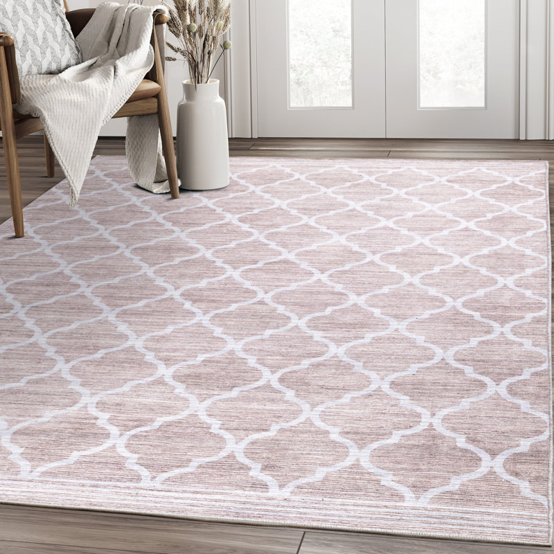 Tapis crème / blanc Bolme, Rectangle 4 pi x 6 pi
