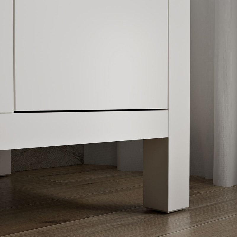 Kresla 48 In. Bathroom Vanity Cabinet With Sink And Quartz Top, White