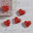 Heart, Glass - Red  Red