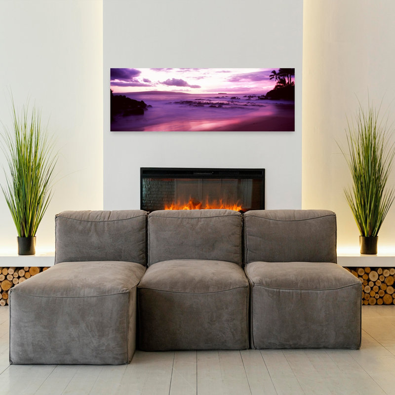 Maui Coast At Sunset Makena Maui Hawaii USA by Dan Merkel - Wrapped Canvas Panoramic Print, 40.64 cm H x 121.92 cm W