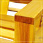 Chaise longue d'extérieur à dossier réglable en bois d'acacia-169891220
