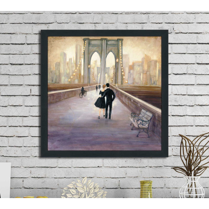" Bridge To NY " by Julia Purinton, 27.5" H x 21.5" W x 0.75" D