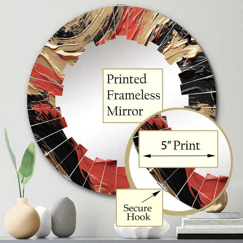 Miroir mural Wierd, 24 po x 24 po