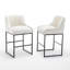 Tabouret de comptoir rembourré Maghull-593041268