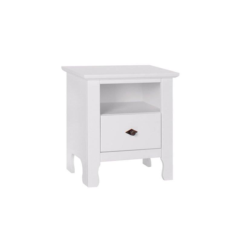 Daggett 47cm W Solid Wood Bedside Table