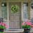 Faux Artichoke Silk 22'' Wreath