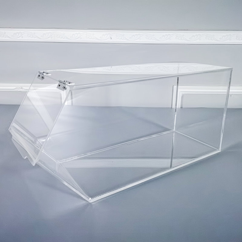 Clear Acrylic 4.75 Gallon Stackable Food Dispenser Bin