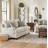 Ahron Upholstered English Arm Loveseat Light Grey and Grey-1364975855