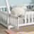 Tent-Shaped Floor Bed,Teepee Bed With Guardrails,Slats-1787212384