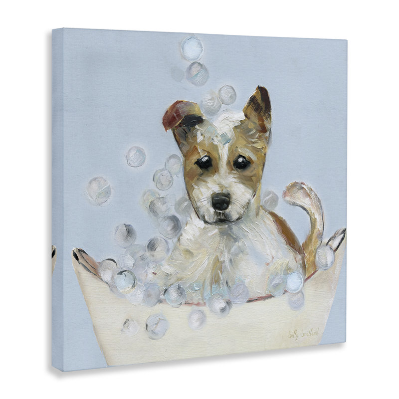 Toile pour chiot Fun Bubbles, conception de Sally Swatland, H 17 po x l 17 po