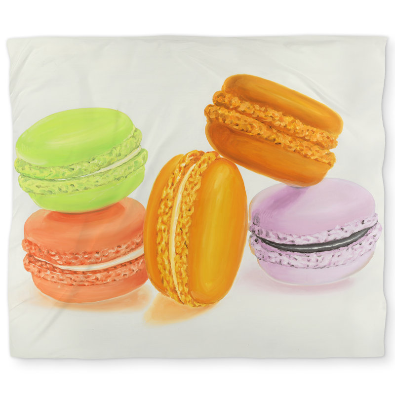 Small Bites of Macaroons Duvet Cover - Hyperrealist Decor