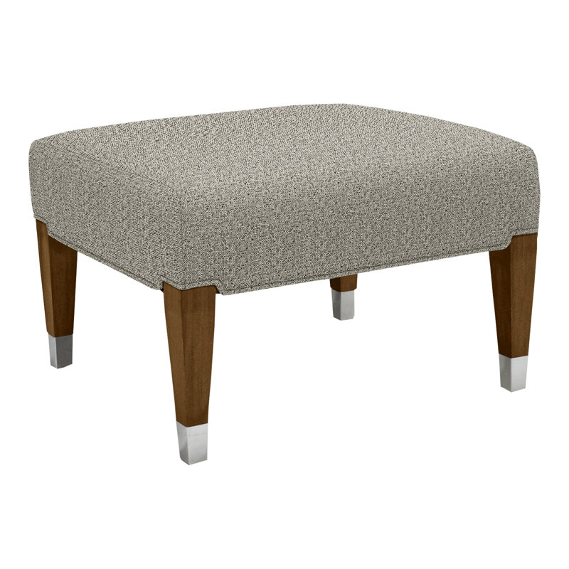 James By Thom Filicia Ottoman, Tuck Graphite, Hampton, No