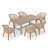 Rectangular Outdoor Dining Set With Cushions