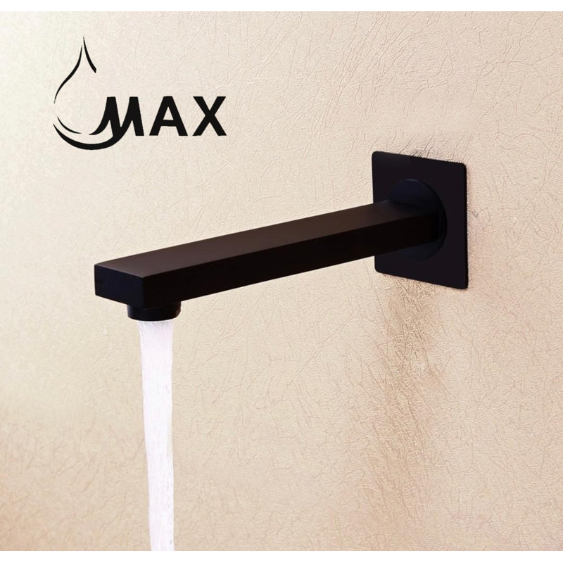 Pièce de rechange murale pour baignoire, Noir mat