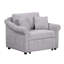 Fauteuil convertible en chenille avec dossier réglable-1044224836