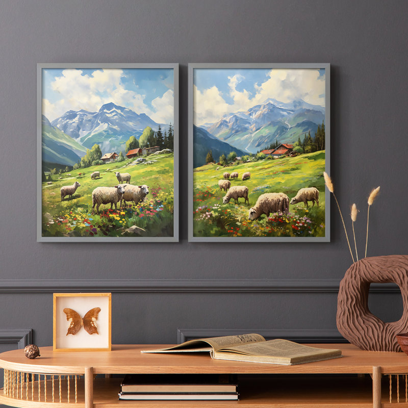 ANIMALS Series CECII - Reproduction encadrée de qualité supérieure - prêt à être accroché - aucun clou requis - aucun clou requis