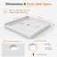 36" W x 36" D x 3.3" H Shower Base, Acrylic Single Threshold Shower Pan with Centre Drain