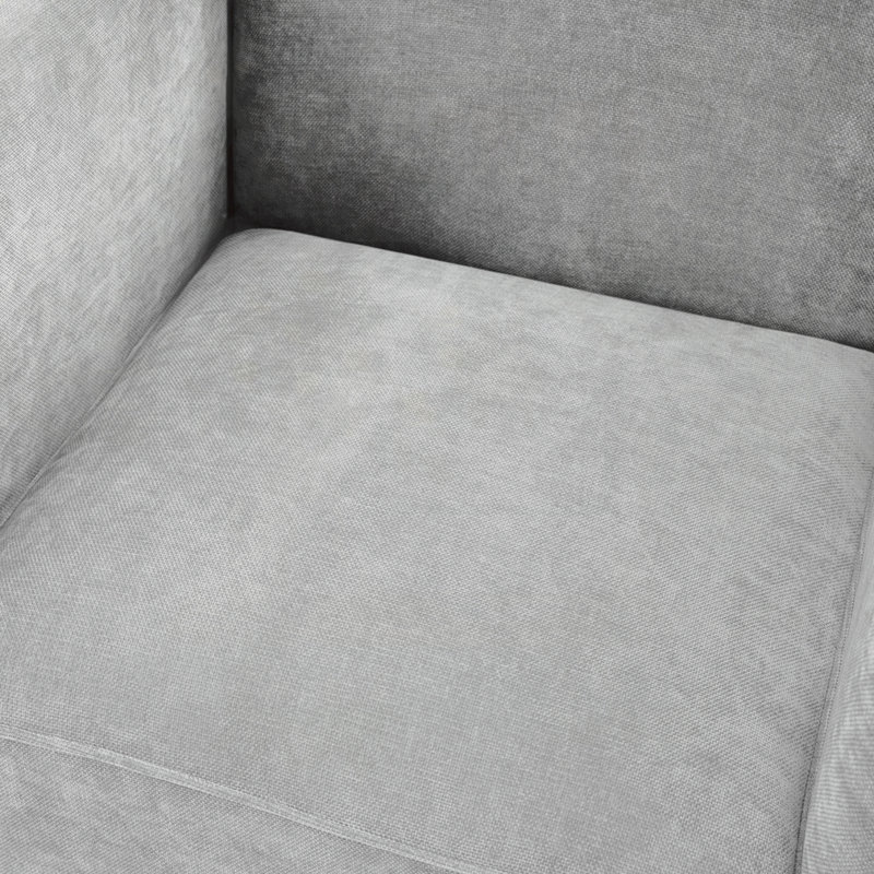 Fauteuil rembourré 29,9 po Modern, Gris