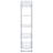 Colfax Clear 5-shelf Bookshelf