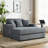 55" Oversized Chaise Lounger Modern Style Sofa Couch