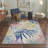 Abrahamson Verdant Tropical Machine Washable Beige / Green / Blue / Purple Indoor Area Rug with Non-Slip Backing-128992197
