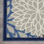 Tapis d'intérieur / extérieur à motif floral bleu / gris Ciann-917251780