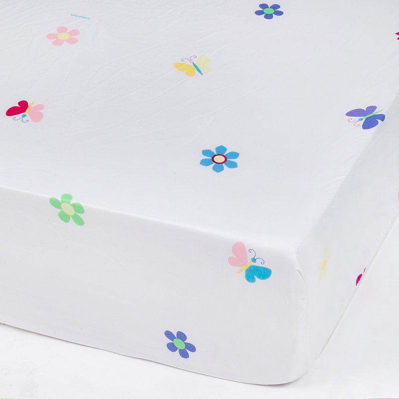 Wildkin Full Sheet Set – Soft Microfiber, Fitted & Top Sheet, Pillowcase - Butterfly Garden