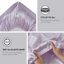 Ensemble de draps 6 pièces grand luxe lilas