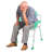 Shower Chair, Height Adjustable Bath Chair with Backrest-1789596011