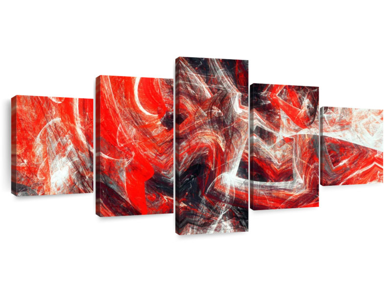 Red Revolt Dynamic Glazer, 34" H x 74" W