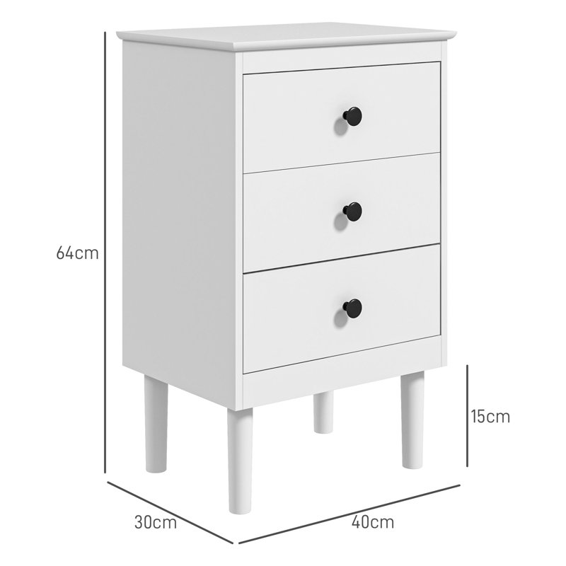 Matos 40cm W Bedside Table