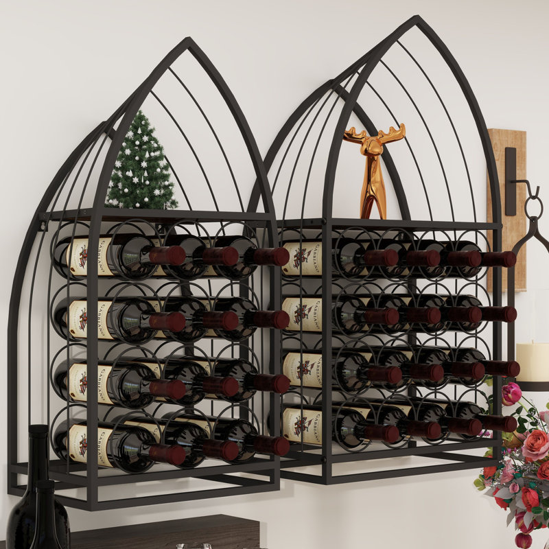 Armoire à vin en forme de voilier, présentoir 2 pièces, armoire à vin autoportante avec rangement pour bouteilles, bar à spiritueux et à vin, cuisine, salle à manger
