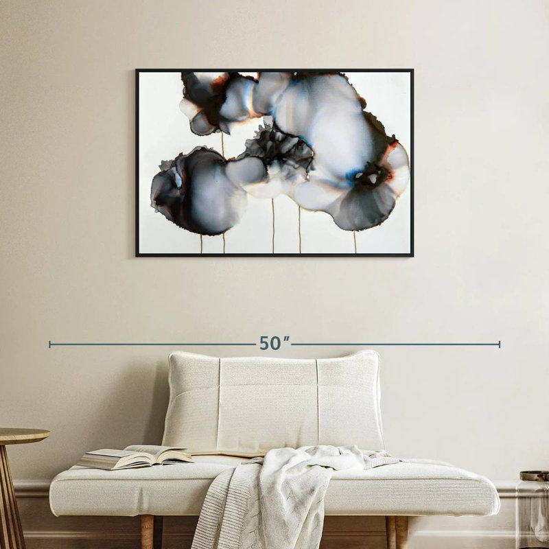 Sonnet noir I, Cadre flottant noir, 37 po x 25 po