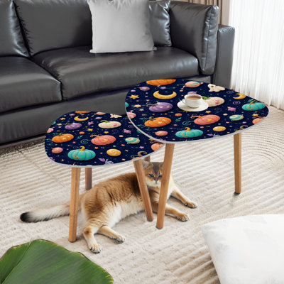Ensemble de 2 tables basses gigognes Triangle