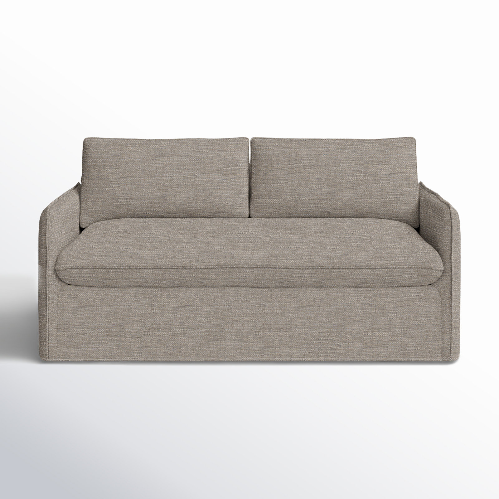 Bellatrix 72'' Upholstered Loveseat, Drusky Linen Sustain® Basketweave