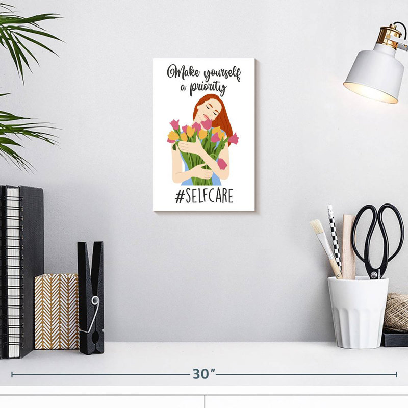Tergel Self-Care Quote IV, 12" H x 8" W