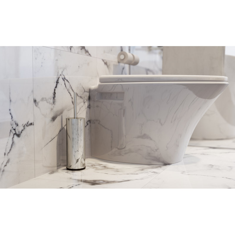 9100 Series Closed 14.94in. H Free Standing Toilet Brush and Holder