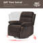Chaise berçante compacte pivotante avec inclinable multi-positions