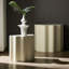 Ensemble de 2 tables d'appoint, table basse en fibre de verre Wavy Edges pour salon, chambre à coucher, table de bout moderne pour appartement