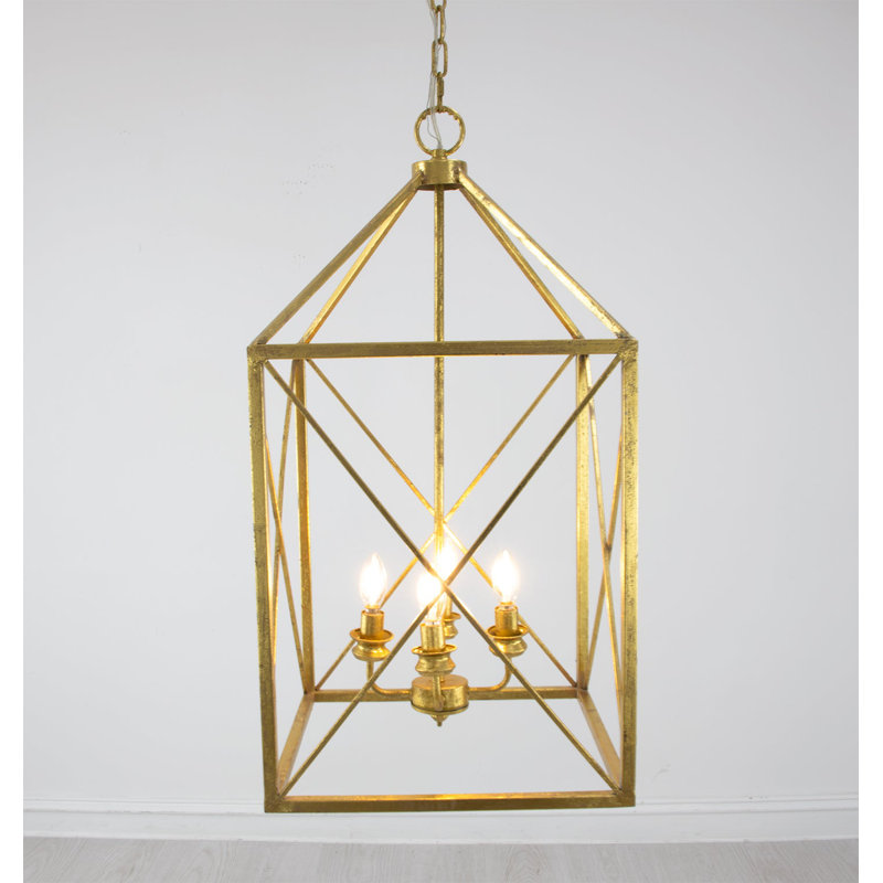 Megan 4 - Light Chandelier, Gold