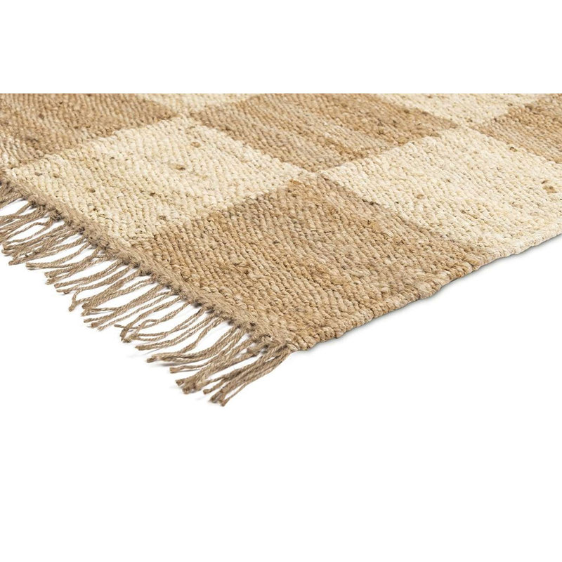 Tapis brun tissé à la main et à la main Mobarkar, Tapis de couloir 2 pi 7 po x 13 pi