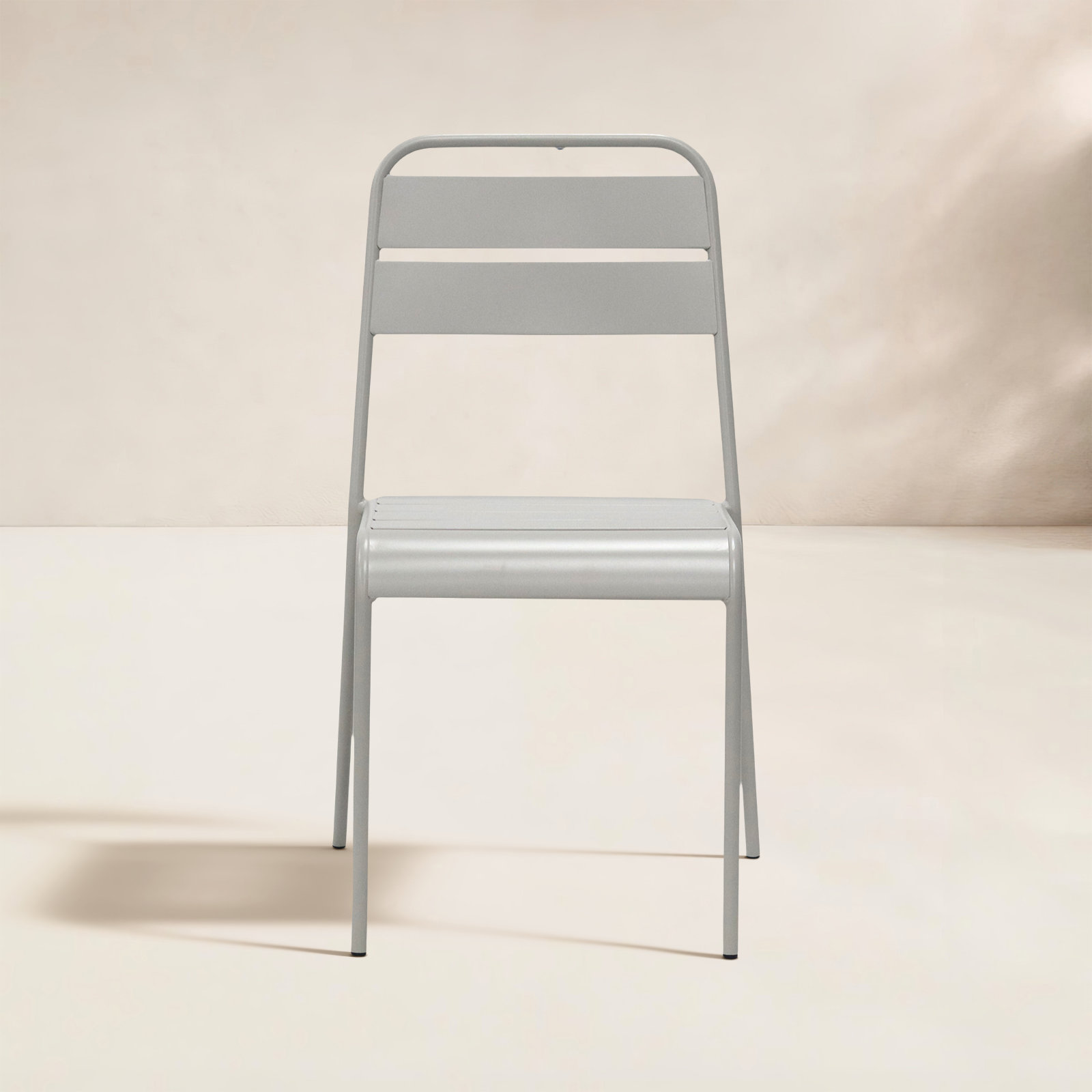 Pendry Stackable Patio Side Chair, Gray
