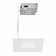 Lotos 6in LED White Square Recessed Light Kit With 5 Colour Temperature (CCT) Selectable Switch