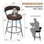 Tabouret de bar et de comptoir pivotant à dossier bas Kipton-1854992591-1854992590